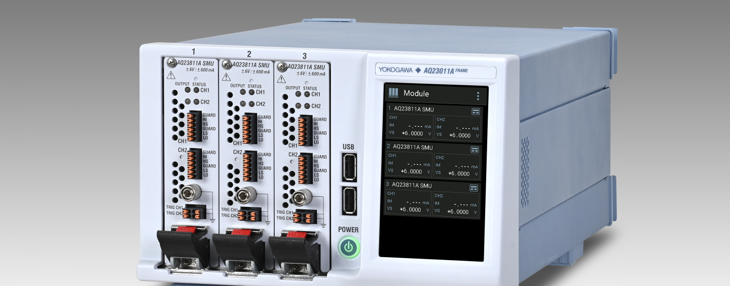 Expedite your semiconductor device development with Yokogawa AQ2300 SMU