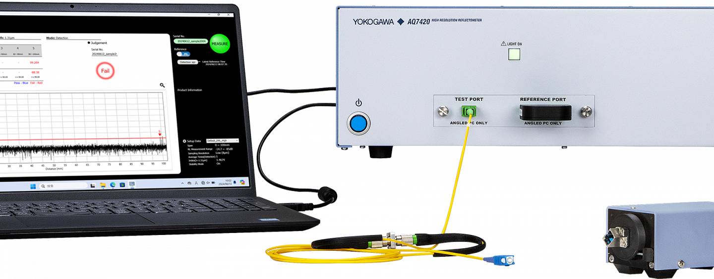 High-resolution reflectometer for optical market takes efficiency to new levels